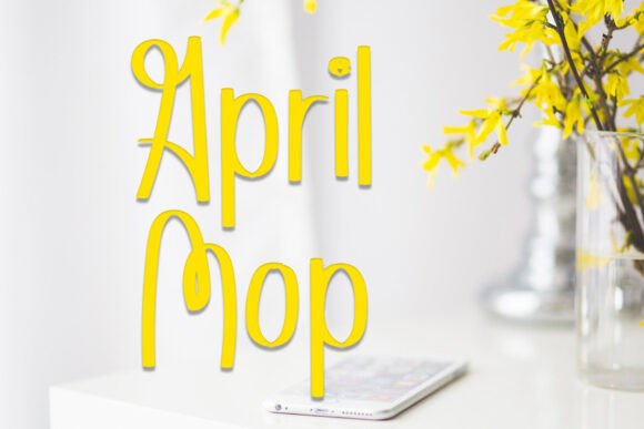 April Mop: A Unique Handwritten Typeface for Modern Editors