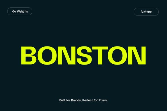 Bonston Typeface: Bold Sans Serif for Modern Brands