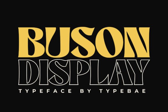 Buson Typeface: Retro Serif for Modern Branding