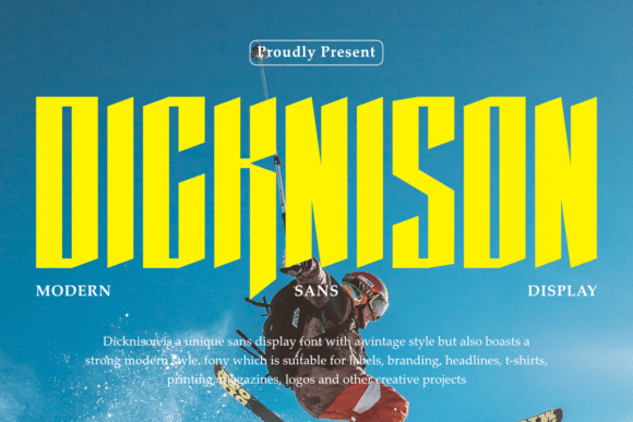 Dicknison: A Modern Sans Serif Typeface for Bold Branding