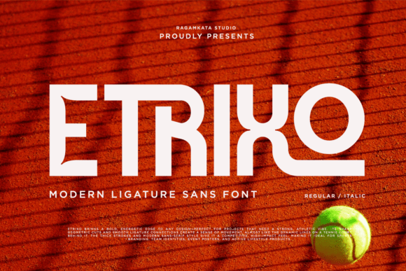 Etrixo: Bold Typeface for Makers