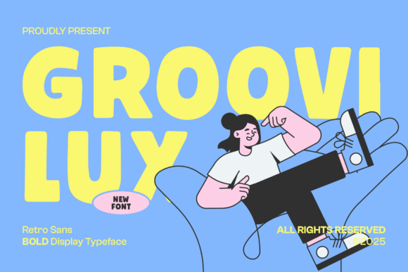 Groovi Luy: A Bold Retro Typeface for Modern Brands