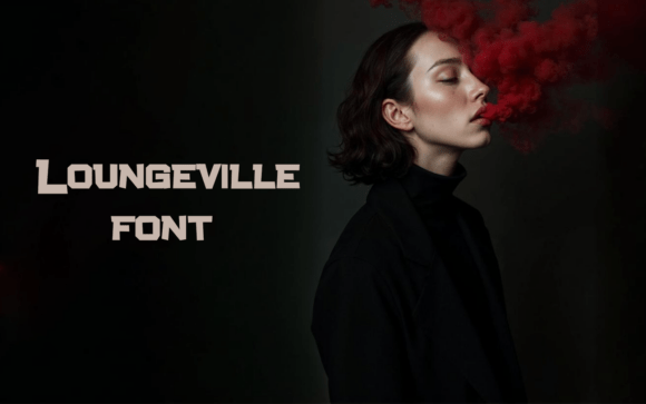 Loungeville Font for Mid-Century Craft Designs