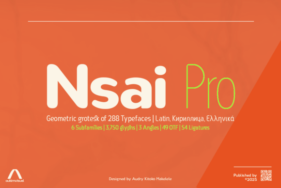 Nsai Pro Rounded Narrow Typeface for Modern Web Design