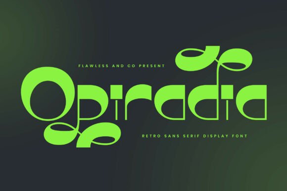 Opiradia: A Retro Serif Font for Makers
