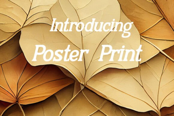 Poster Print Typeface for Modern Web Design