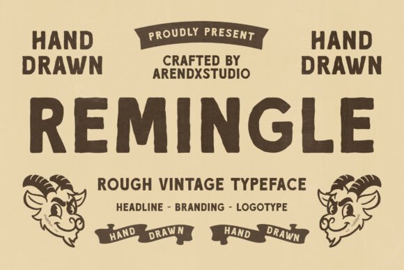 Remingle: A Vintage Typeface for Editorial Design
