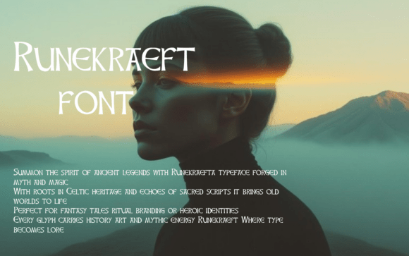 Runekraeft Typeface for Editorial Design