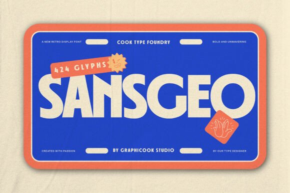 Sansgeo: The Bold Retro Display Font for Modern Designers