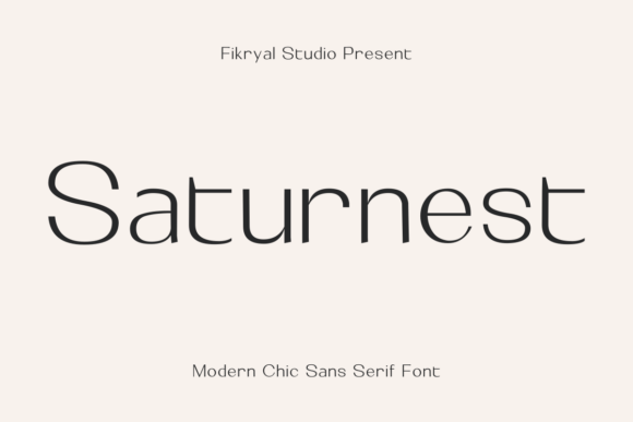 Saturnest: A Modern Sans Serif Font for Small Business Branding