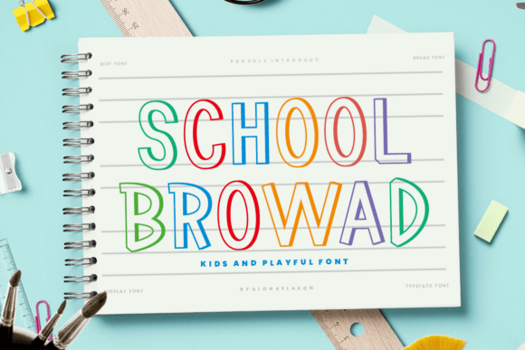 School Browad: A Friendly Sans Serif Typeface for Modern Branding