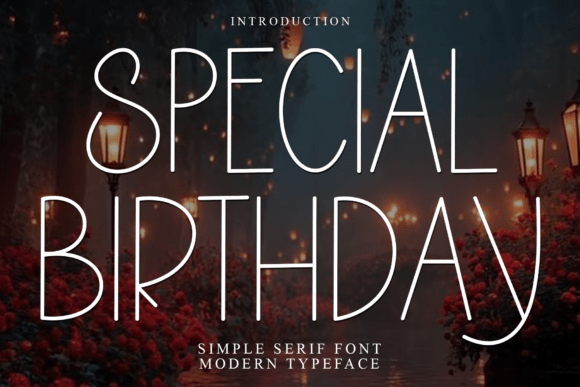 Special Birthday Typeface for Festive Branding