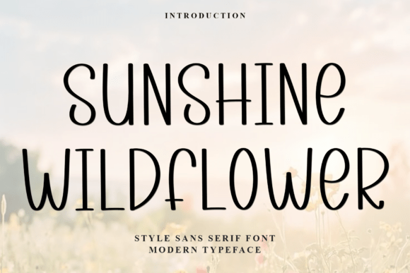 Sunshine Wildflower Font for Small Business Branding