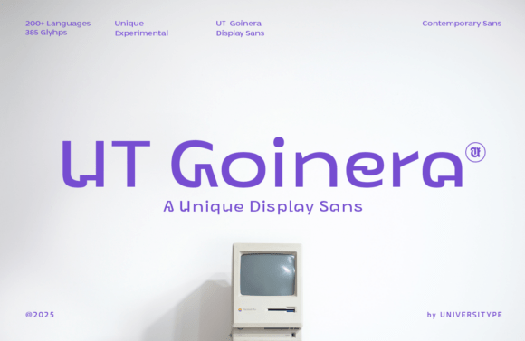Ut Goinera: The Geometric Typeface for Clear Campaigns