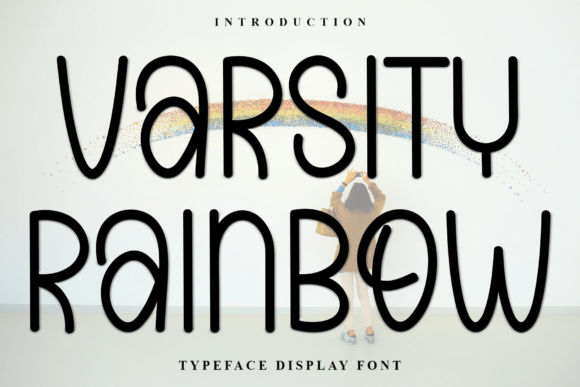 Varsity Rainbow Font for Handmade Brands